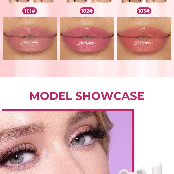 Beauty Glazed Bear Moisturizing Lipstick,Colored Lip Balm,Nourishing Lip stick,Easy To Color,Watery
