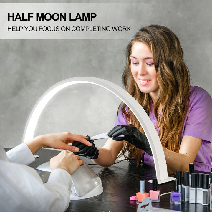 LED half moon beauty and brightening beauty salon desktop cleaning eyelash beauty makeup eye care nail art special light