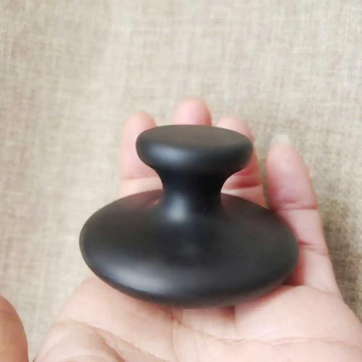 1Pc Smooth Mushroom Shape Face Massage Stone Lava Basalt Hot Stone for Spa Massage Therapy Body Facial Massage Stone Tools