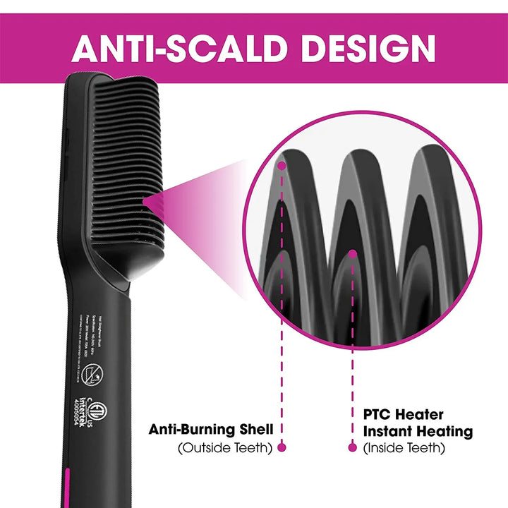 Hair Straightener Professional Quick Heated Electric Hot Comb Hair Straightener Personal Care Multifunctional Hairstyle Brush