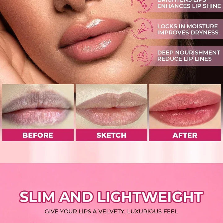 Beauty Glazed Bear Moisturizing Lipstick,Colored Lip Balm,Nourishing Lip stick,Easy To Color,Watery