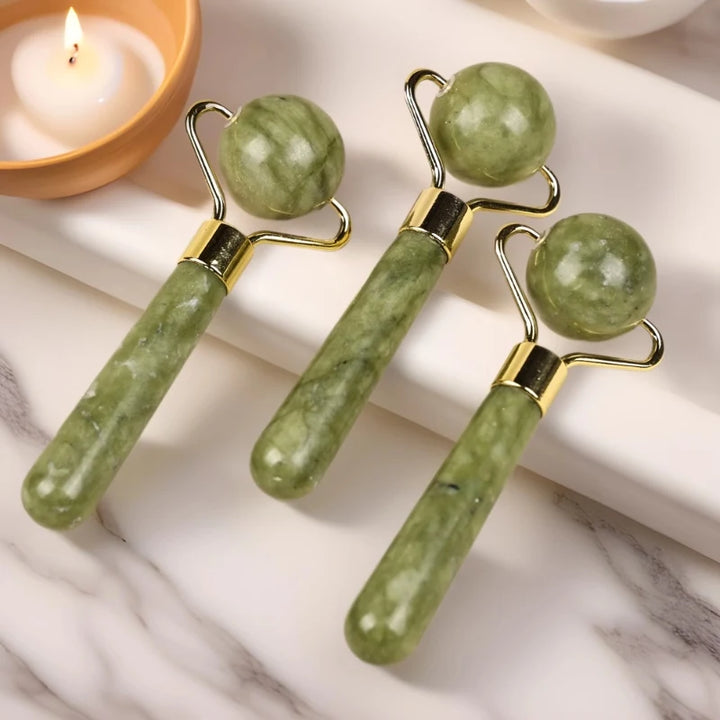 1PC Natural Jade Face Roller Massager Face Neck Body Skin Care Beauty SPA Relax Tool Portable Face Massager Home Use Instrument